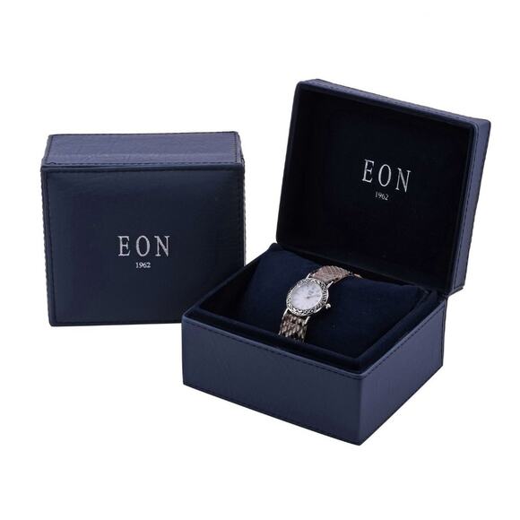 Sterling Silver Watch with Python Leather Strap - Picture 5 of 5